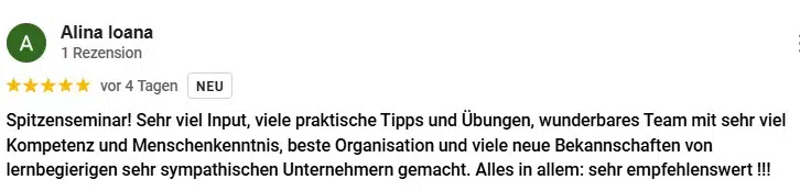 Rezension Alina Ioana